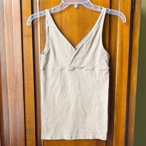Tan Guess V-Neck Tank Top